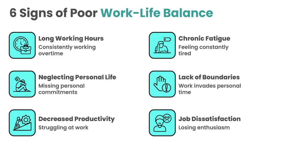 Signs of poor work life balance Signs of poor work life balance