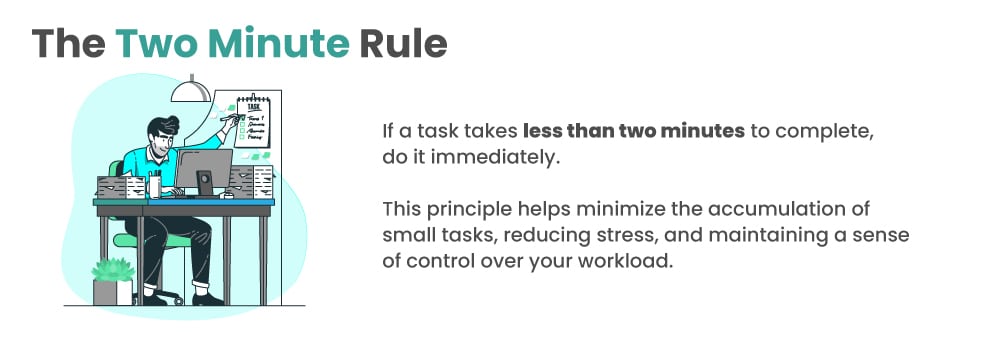 The 'Two Minute' rule for better work life balance The 'Two Minute' rule for better work life balance
