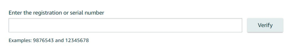 Enter Your Trademark Registration or Serial Number