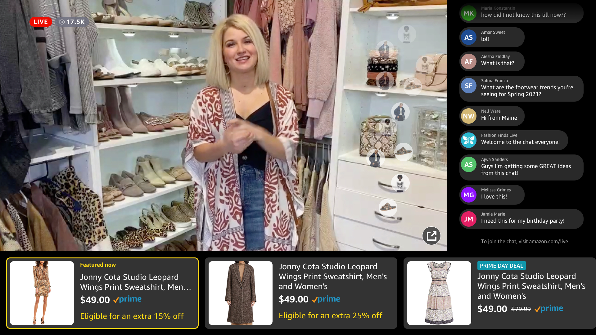 Amazon Live Shopping Amazon Live Shopping Events