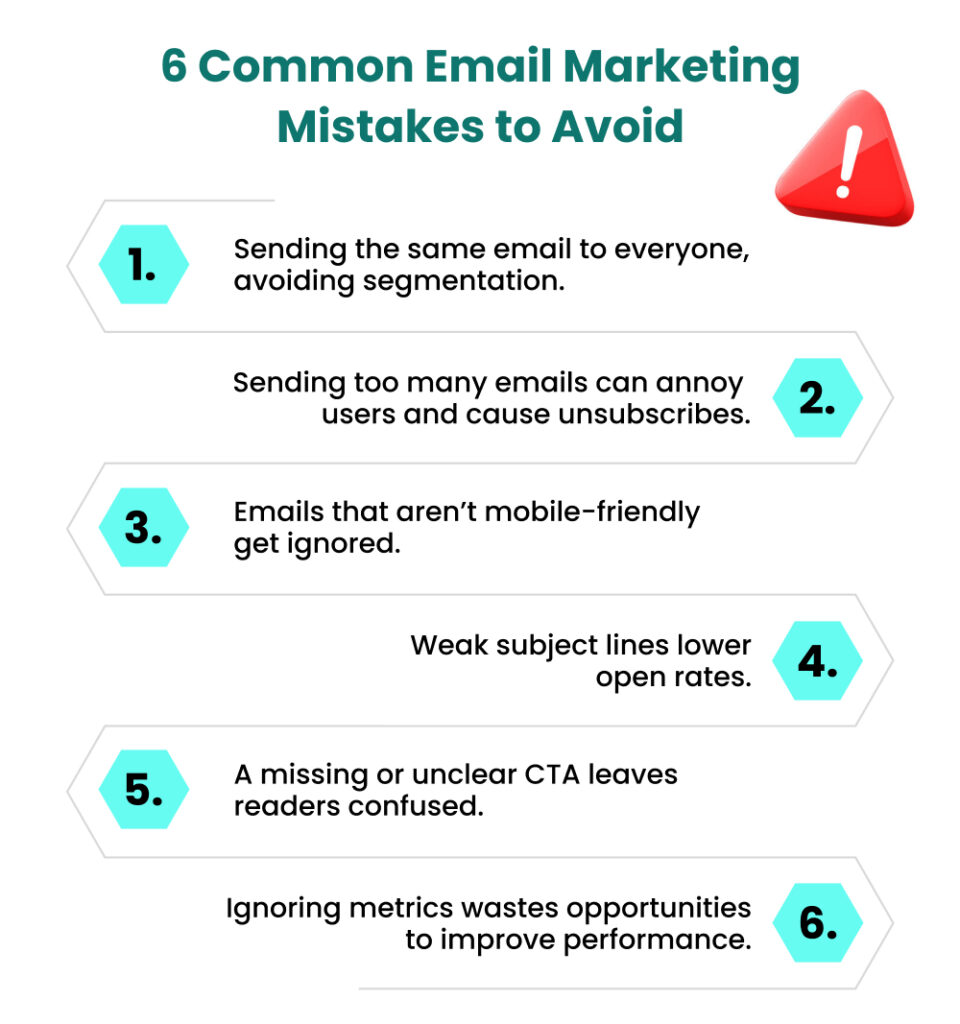6 common email marketing mistakes to avoid 6 common email marketing mistakes to avoid