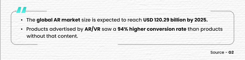 AR (Augmented reality) & VR (Virtual Reality) Statistics _ G2 AR (Augmented reality) & VR (Virtual Reality) Statistics _ G2
