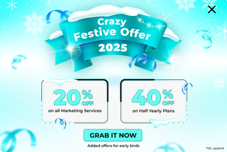 festive offers for email marketing Role of email marketing in growing your business - festive offer