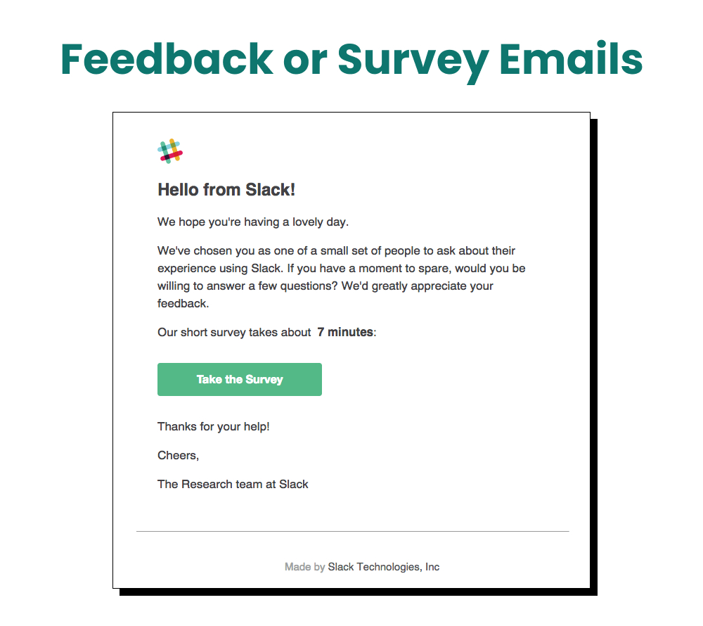 feedback or survey emails feedback or survey emails
