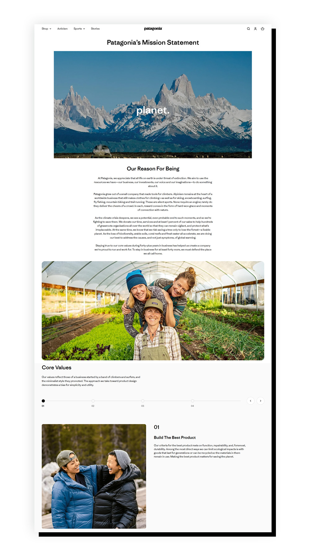 Patagonia’s mission