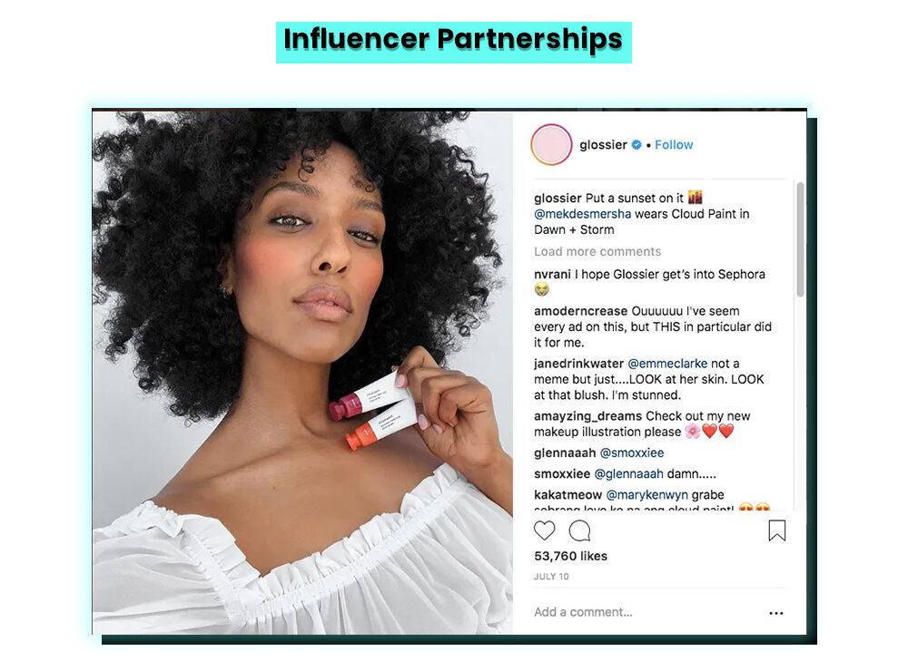Glossier's Influencer Partnership