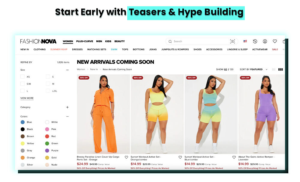 Teasers & Hype building