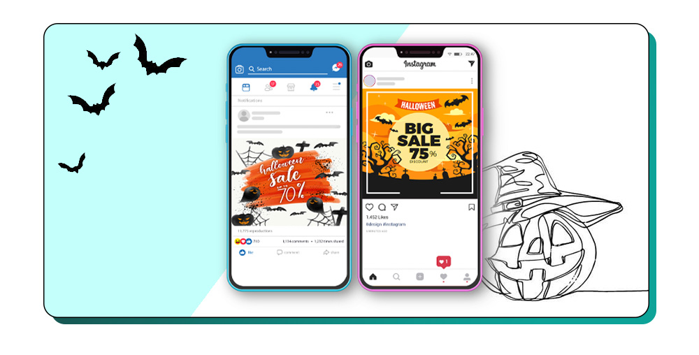 Halloween Social media ad campaigns